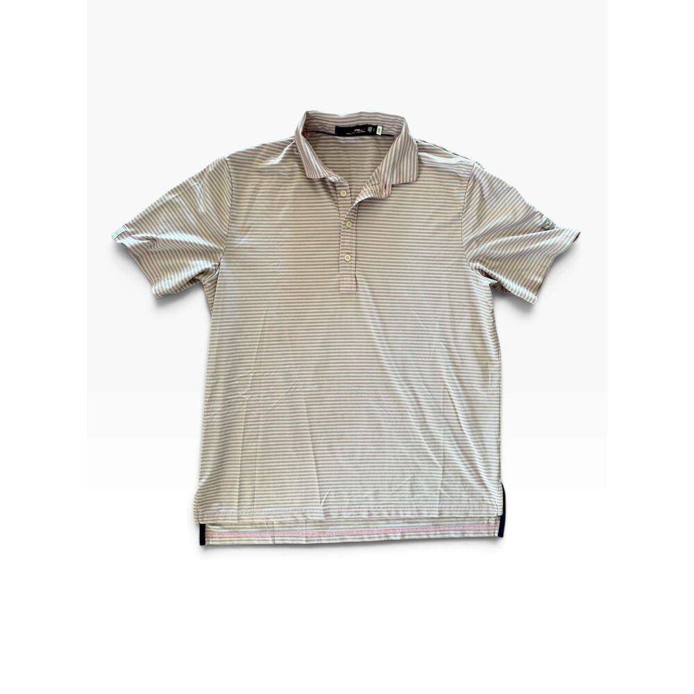 RLX Ralph Lauren striped performance golf polo shirt